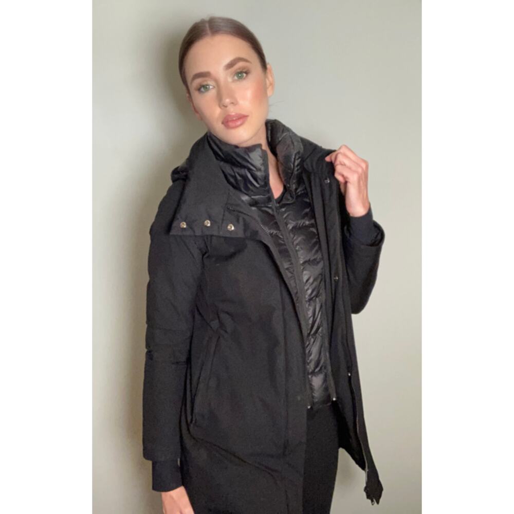 Herno Laminar Black Waterproof Gore-tex Down Jacket Hood & Gilet ~ Sz 40